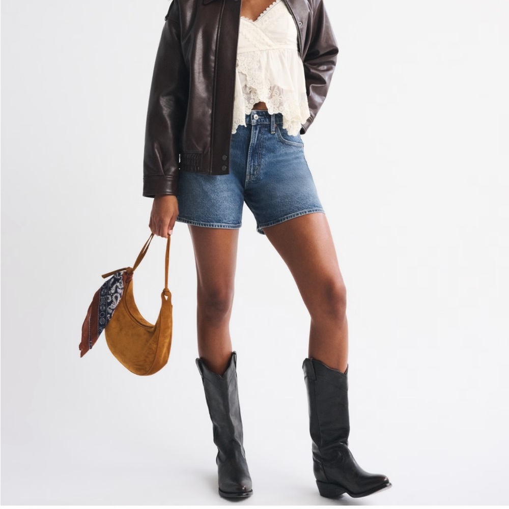 Abercrombie High Rise Dad Shorts